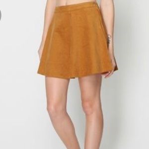 Mustard yellow skater skirt